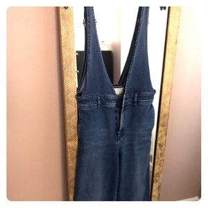Free People Wide Leg Overalls